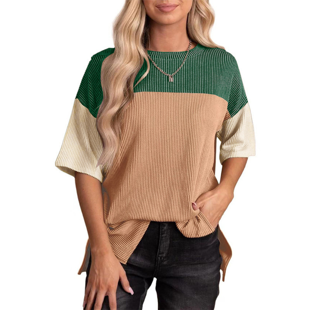 Monica | Casual Loose Fit Striped Summer Top