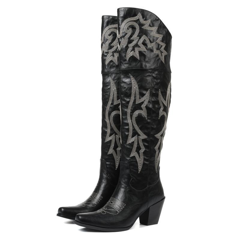 Cheyenne Classic Over-the-Knee Cowboy Boots