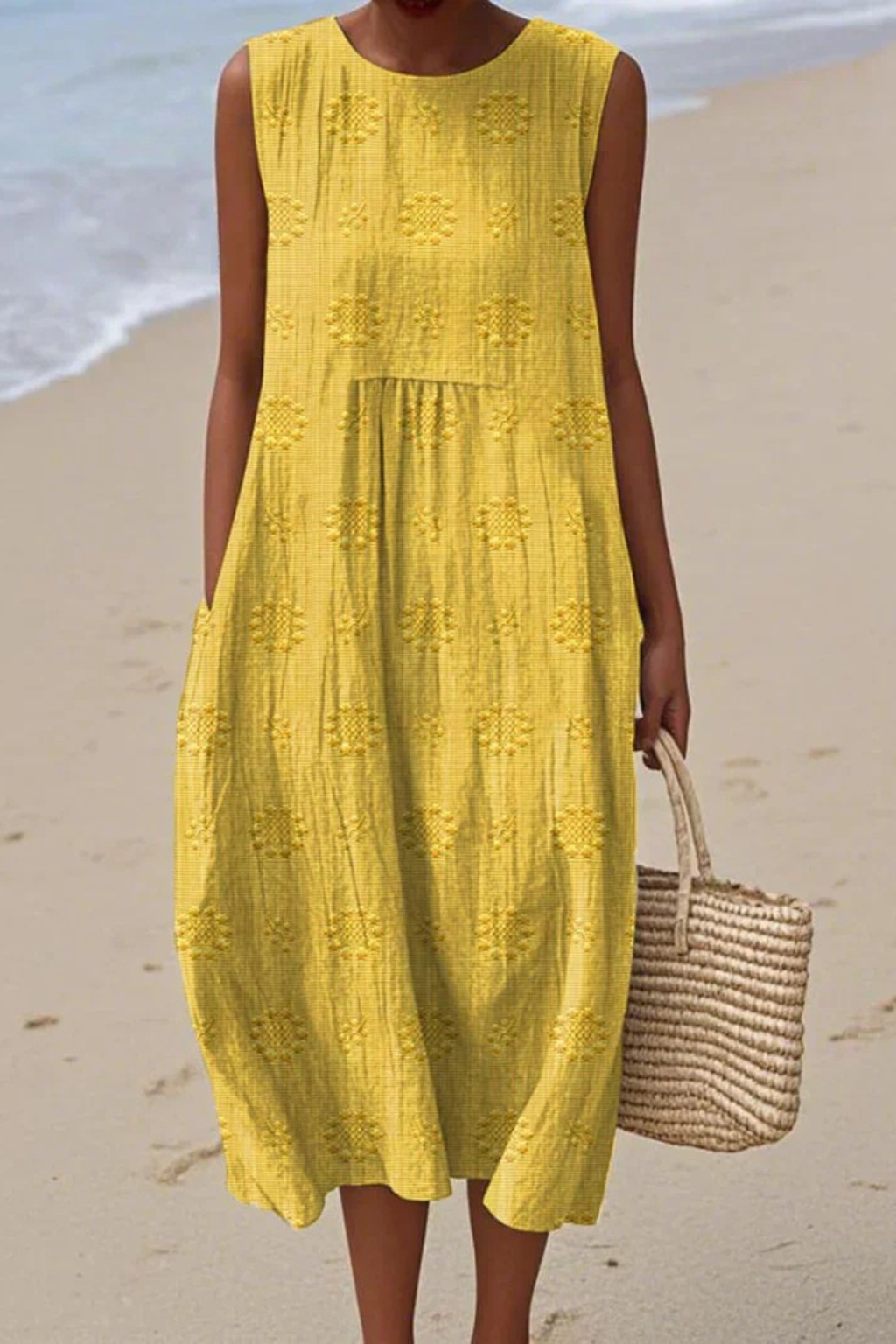 Piper | Sleeveless Dress with Embroidery