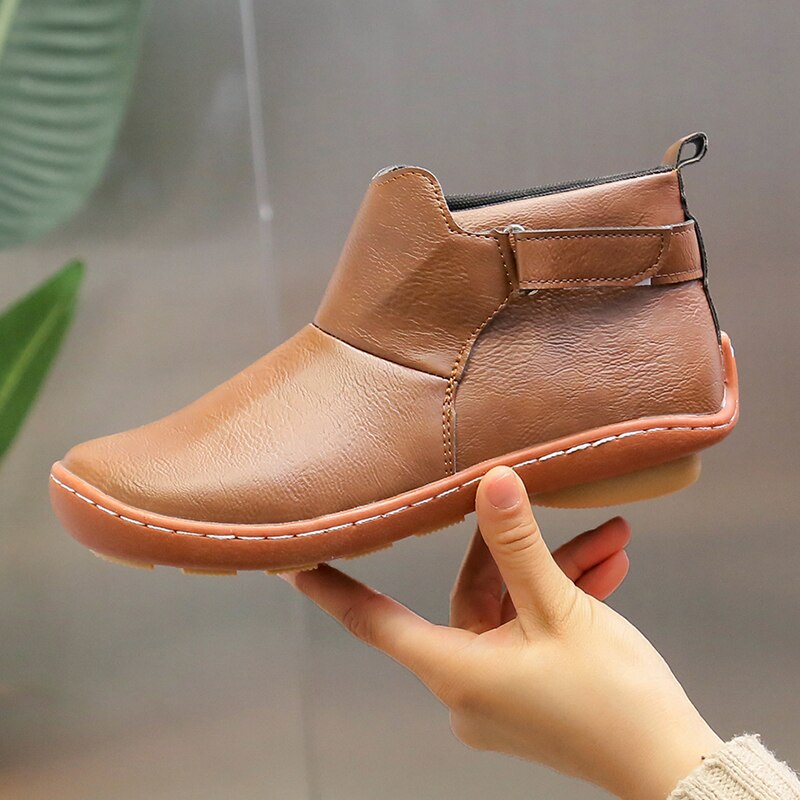Amelia | Women's Autumn Ankle Boots with Side Strap Detail