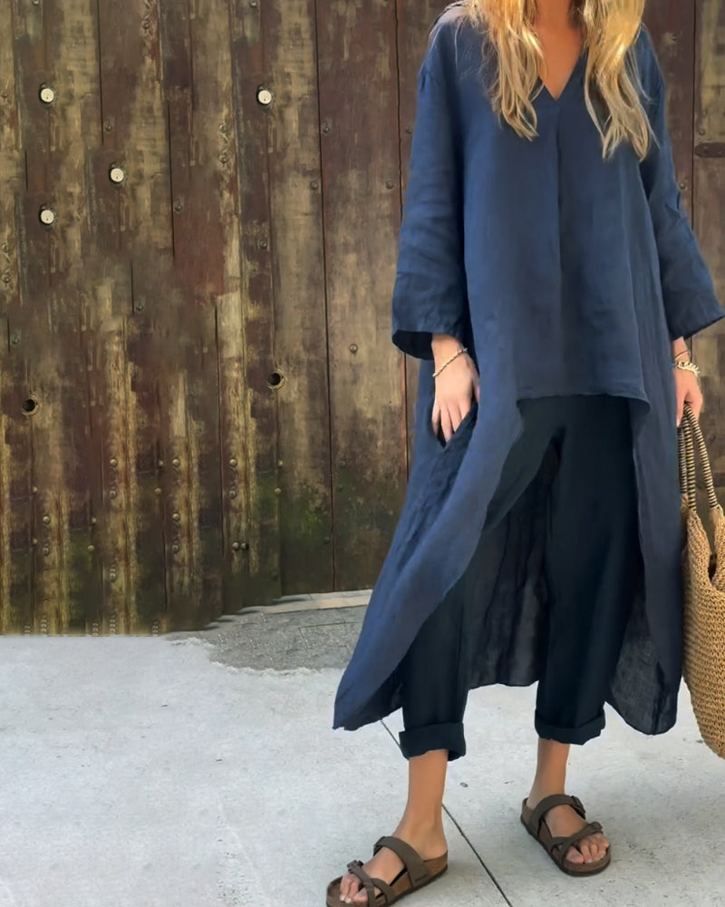 Carolyn Chic and Comfortable Set | Coordinated Top and Relaxed-Fit Bottoms