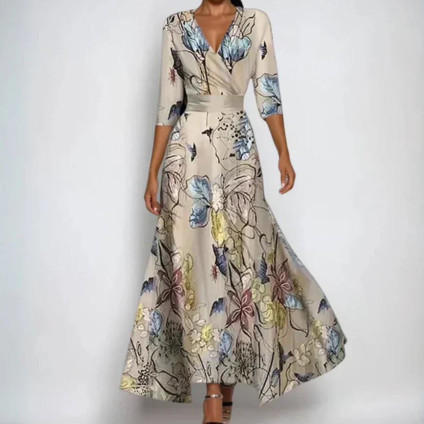 Emily | Luxury Floral  Maxi Dress