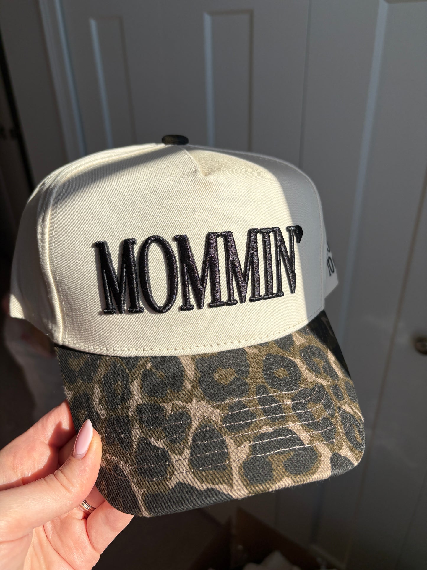 Cheetah Print Mom Trucker Hat
