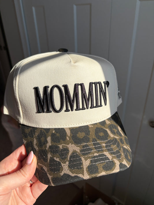 Cheetah Print Mom Trucker Hat