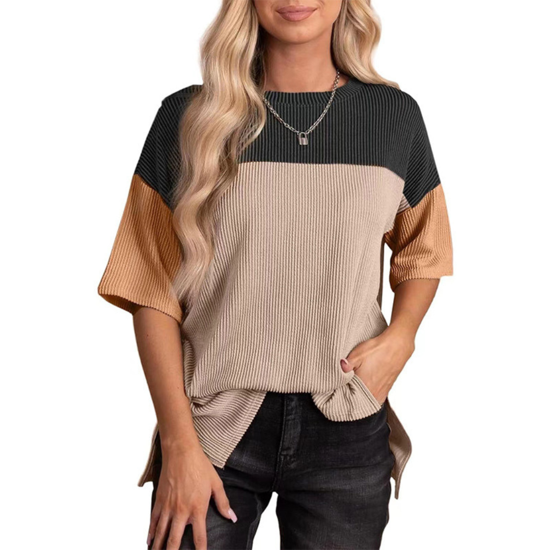 Monica | Casual Loose Fit Striped Summer Top