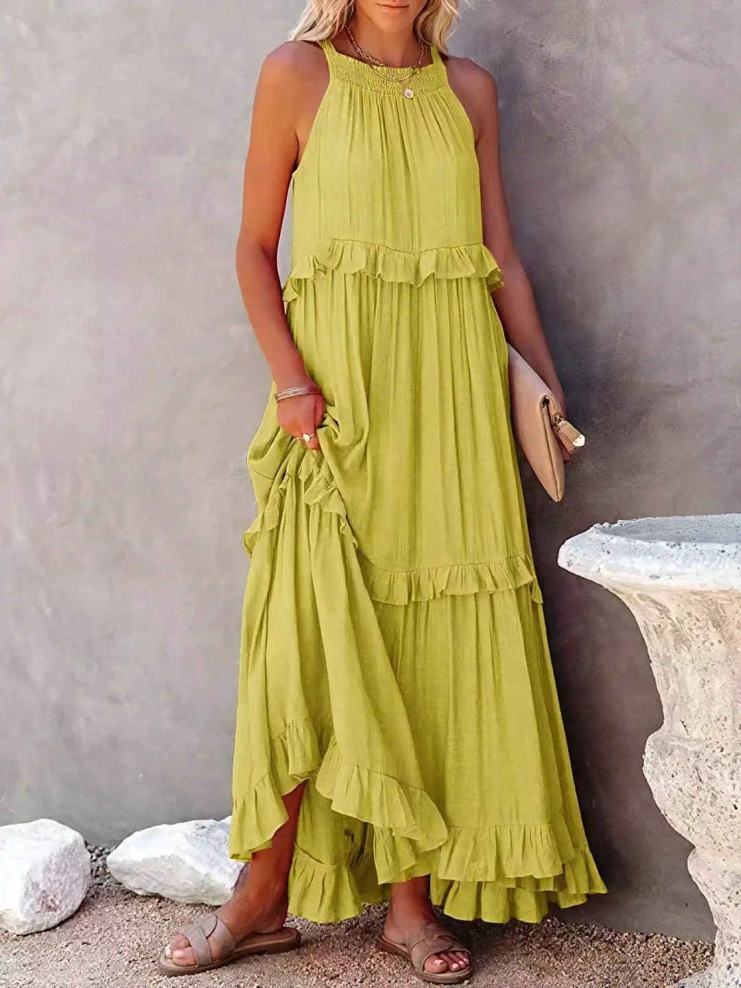 Cherry | Flow & Flutter Maxi Dress
