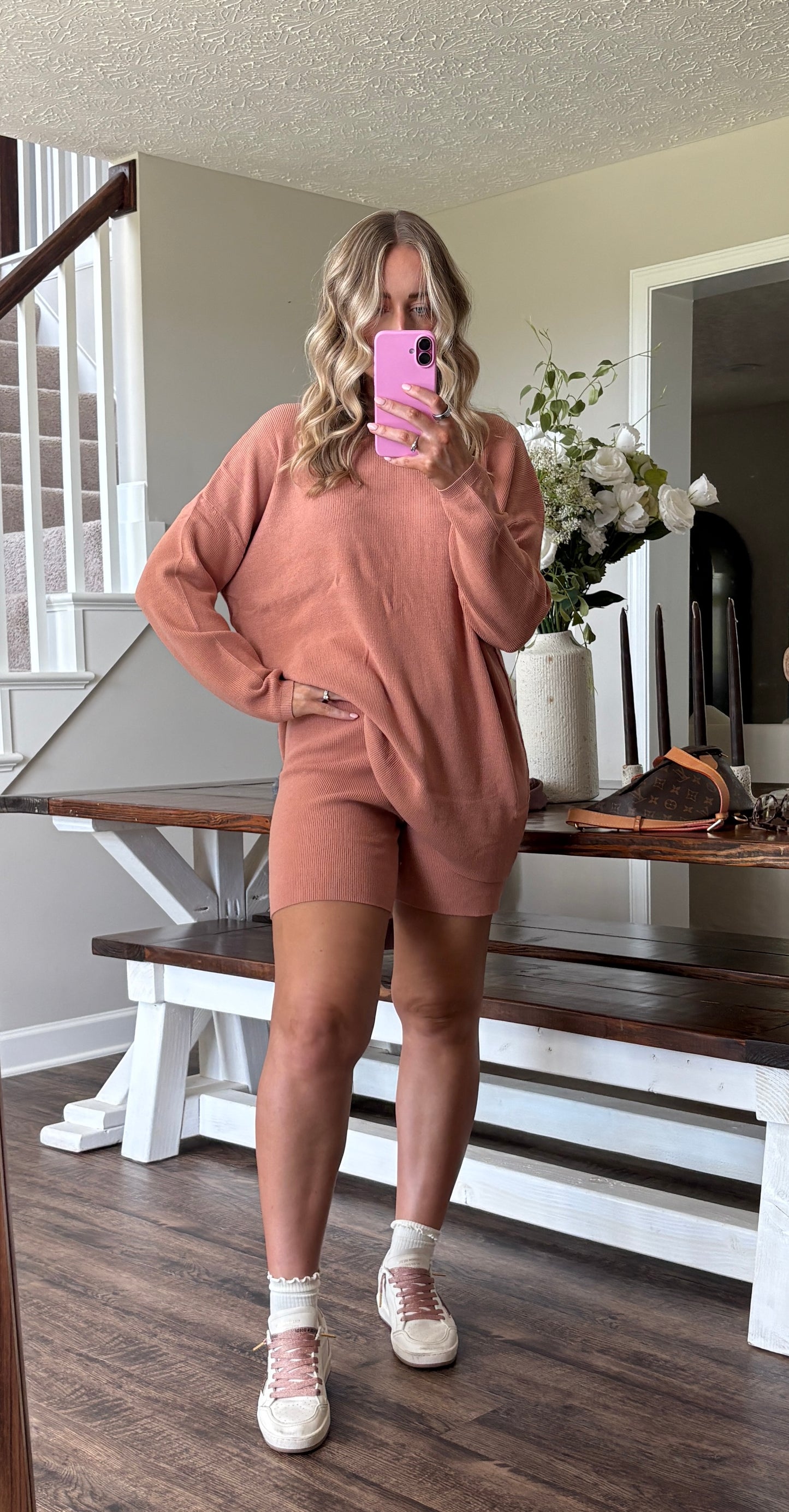 Tan Sweater Set