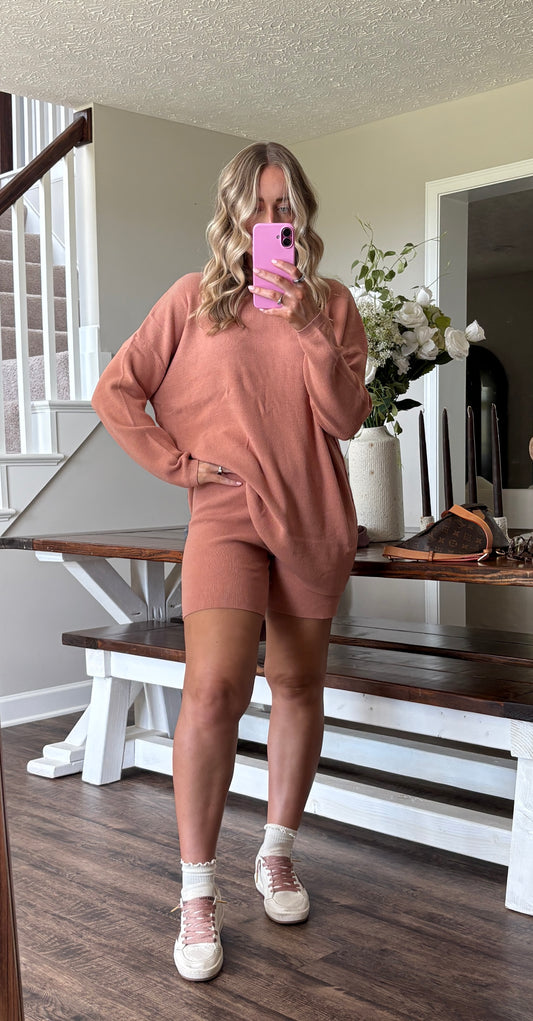 Tan Sweater Set
