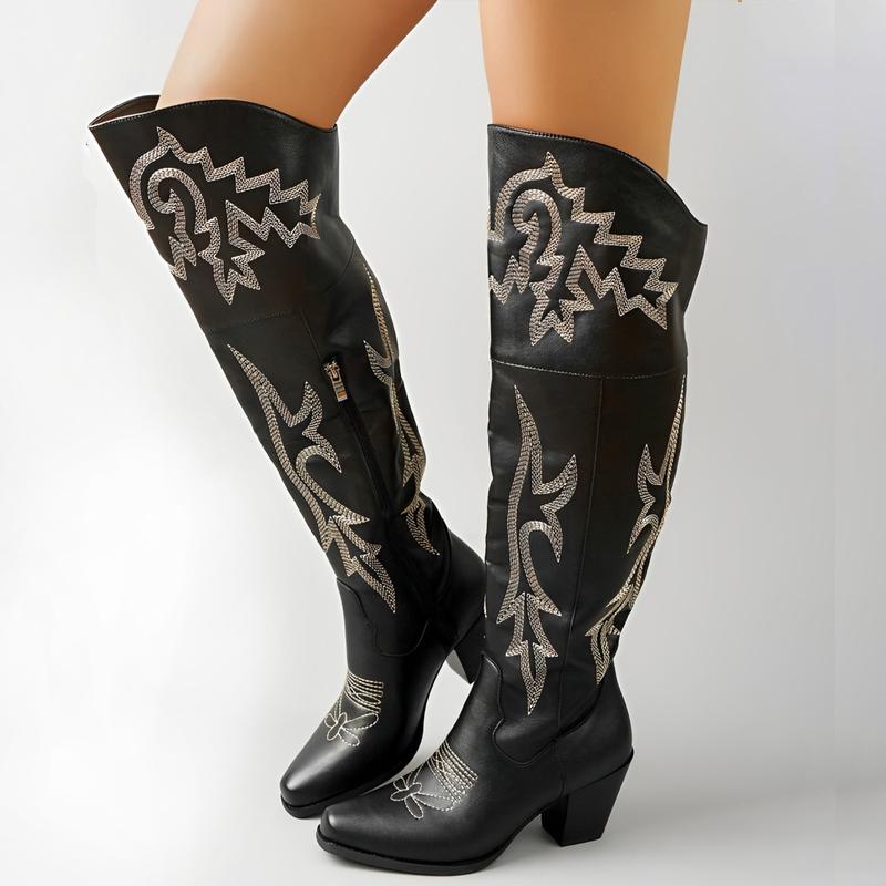 Cheyenne  Classic Over-the-Knee Cowboy Boots