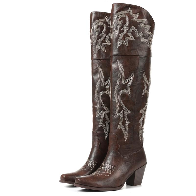 Cheyenne  Classic Over-the-Knee Cowboy Boots