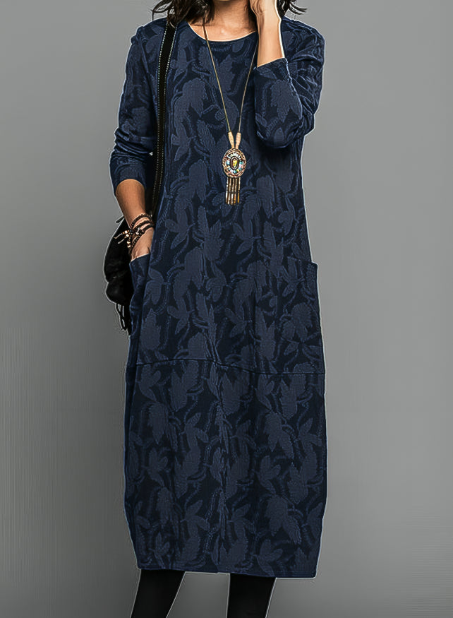 Dina | Elegant Tummy Covering  Maxi Dress