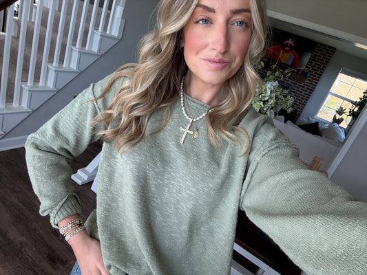 Sage Green Sweater
