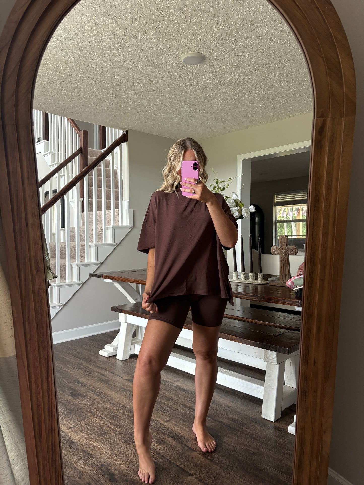 Brown Short Set