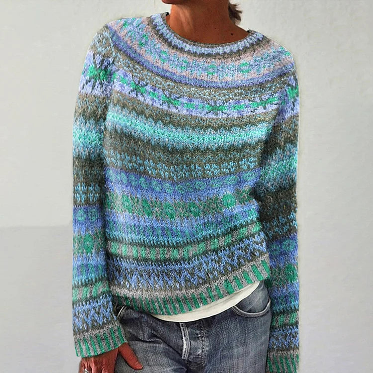 Harper | Vibrant Fair isle Sweater