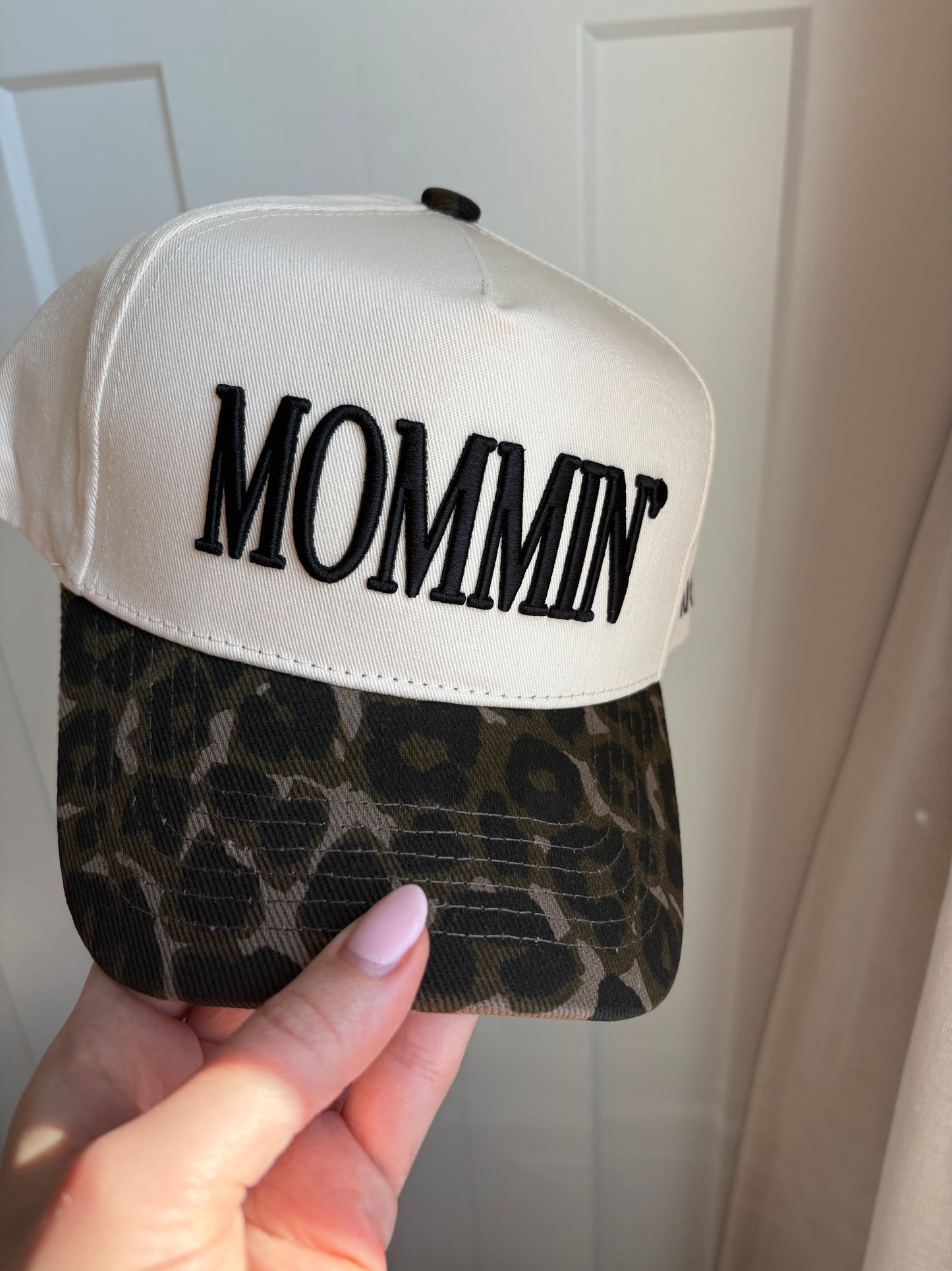 Cheetah Print Mom Trucker Hat