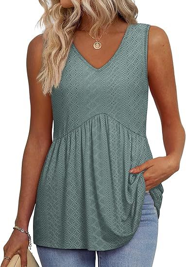 Eliora | Effortless Flowy Sleeveless Tank Top