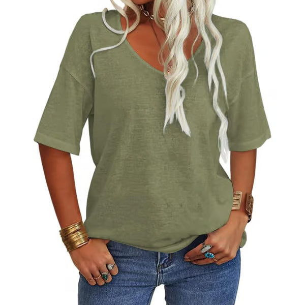 Krisanta | Loose Lightweight Minimalist T-Shirt