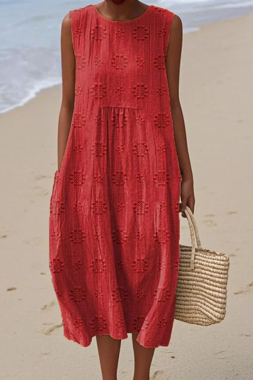 Piper | Sleeveless Dress with Embroidery