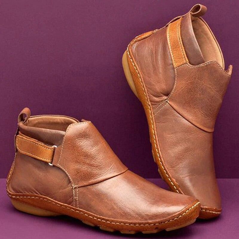 Amelia | Women's Autumn Ankle Boots with Side Strap Detail