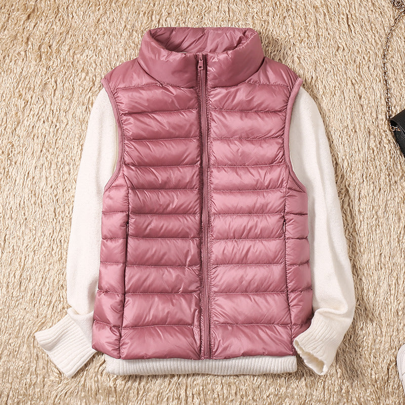Amira | Lightweight Puffer Vest with Pleated Design