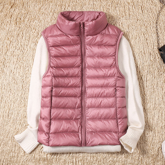 Amira | Lightweight Puffer Vest with Pleated Design