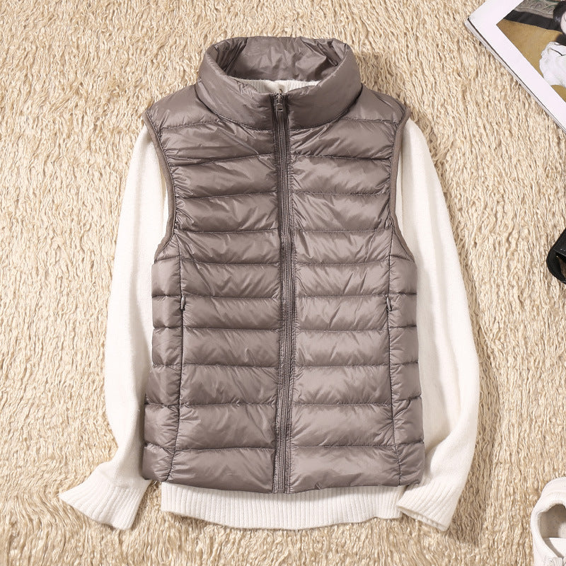 Amira | Lightweight Puffer Vest with Pleated Design