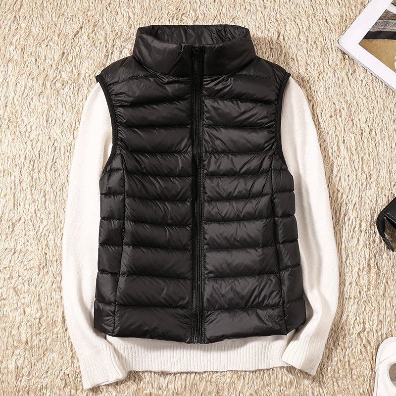 Amira | Lightweight Puffer Vest with Pleated Design