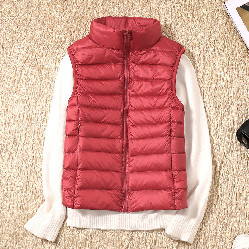 Amira | Lightweight Puffer Vest with Pleated Design