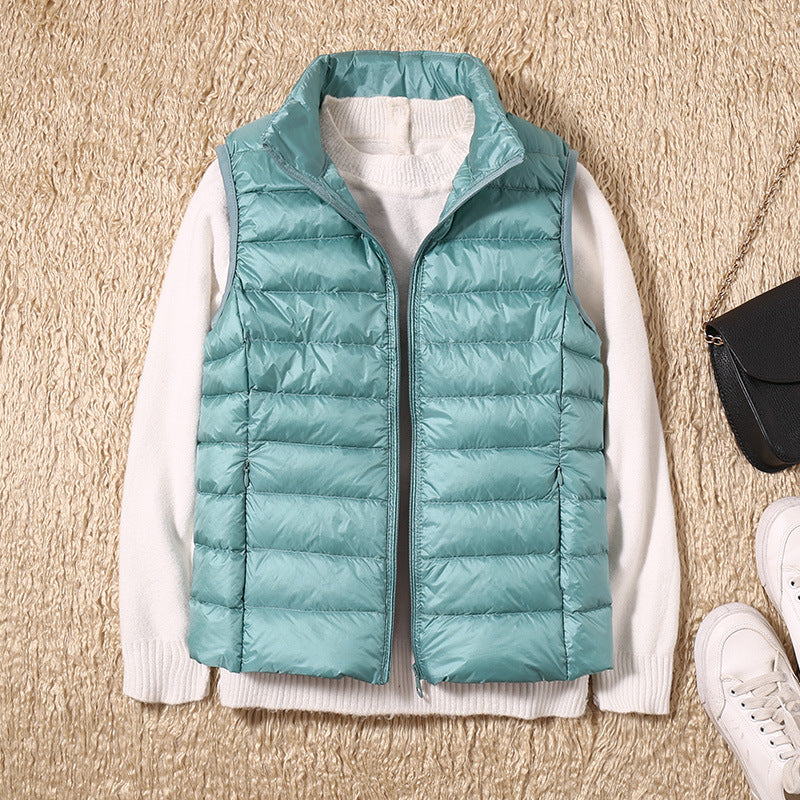 Amira | Lightweight Puffer Vest with Pleated Design
