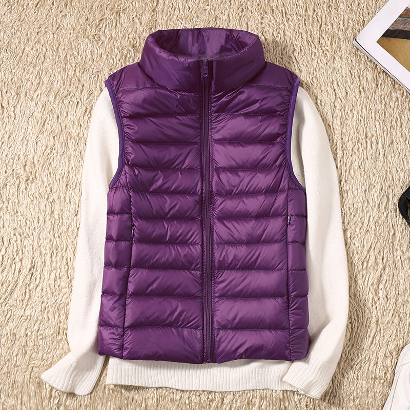 Amira | Lightweight Puffer Vest with Pleated Design