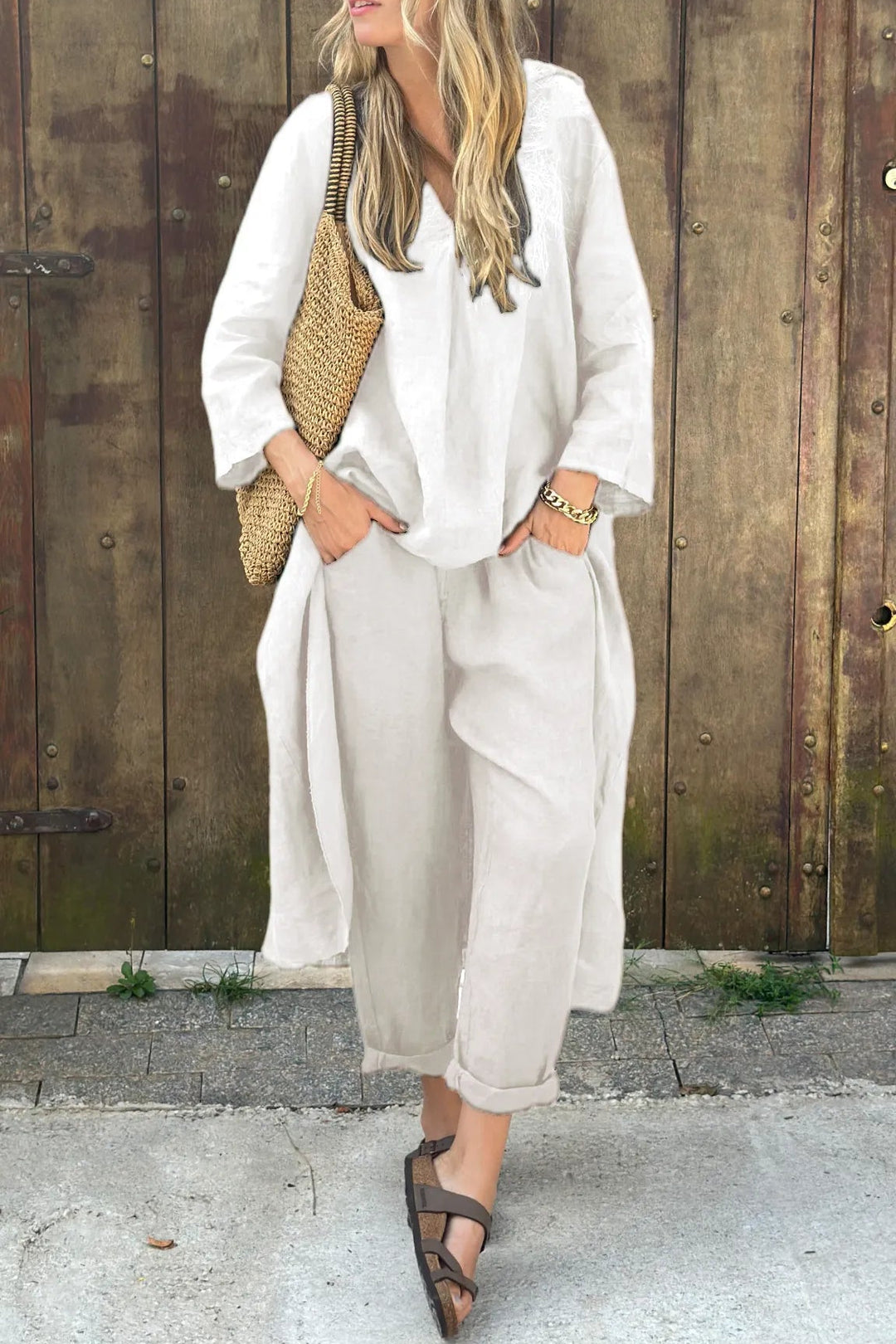 Carolyn Chic and Comfortable Set | Coordinated Top and Relaxed-Fit Bottoms