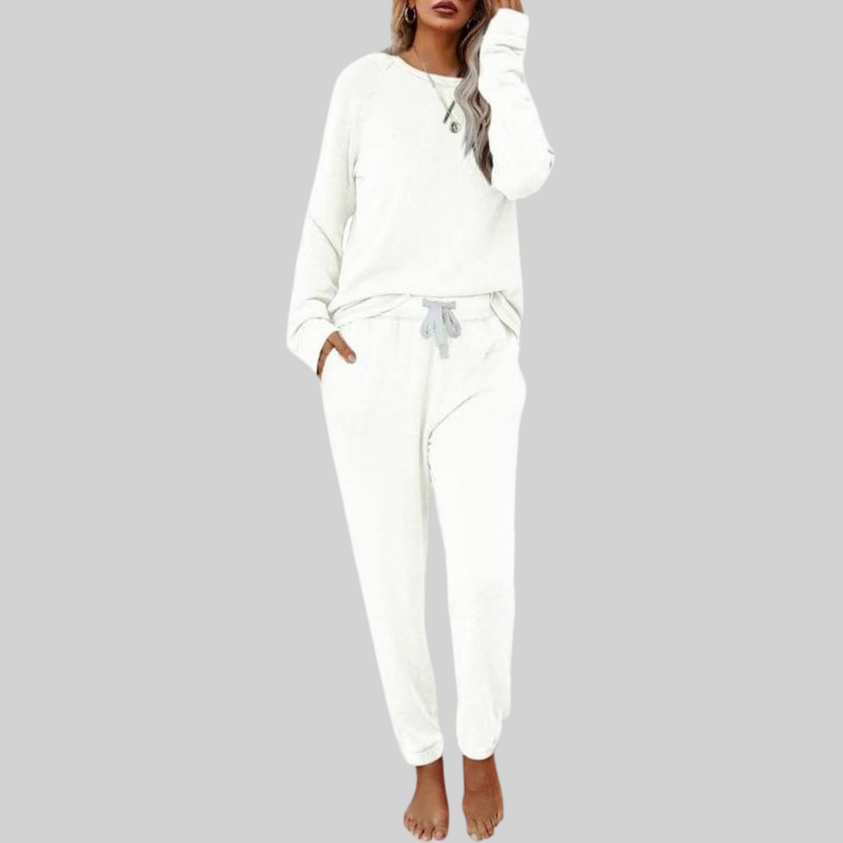 Christine | Casual Long Sleeve and Sweatpants Set