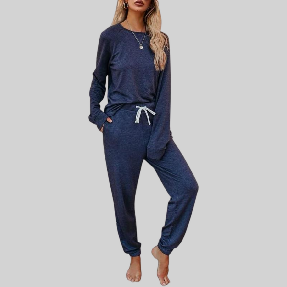 Christine | Casual Long Sleeve and Sweatpants Set