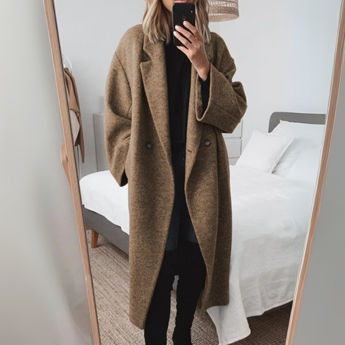 Heather | Comfy Oversized Long Coat