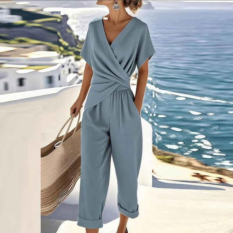 Isabella | Flattering Wrap Waist Summer Set