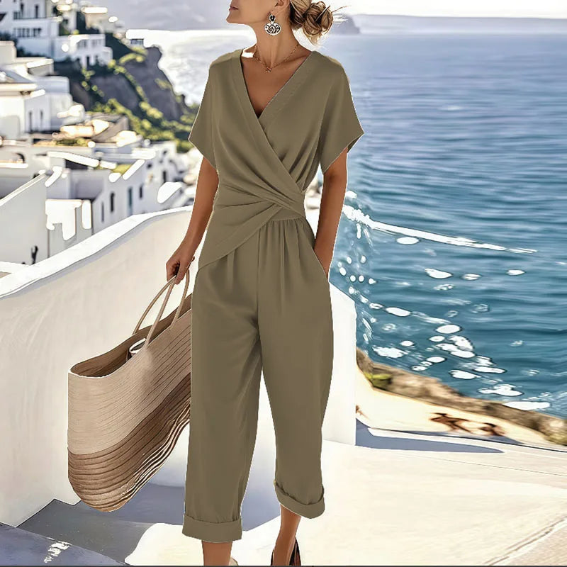 Isabella | Flattering Wrap Waist Summer Set