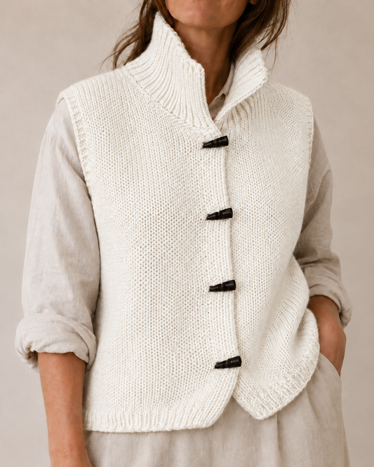 Ivy | Classic Sleeveless Cardigan