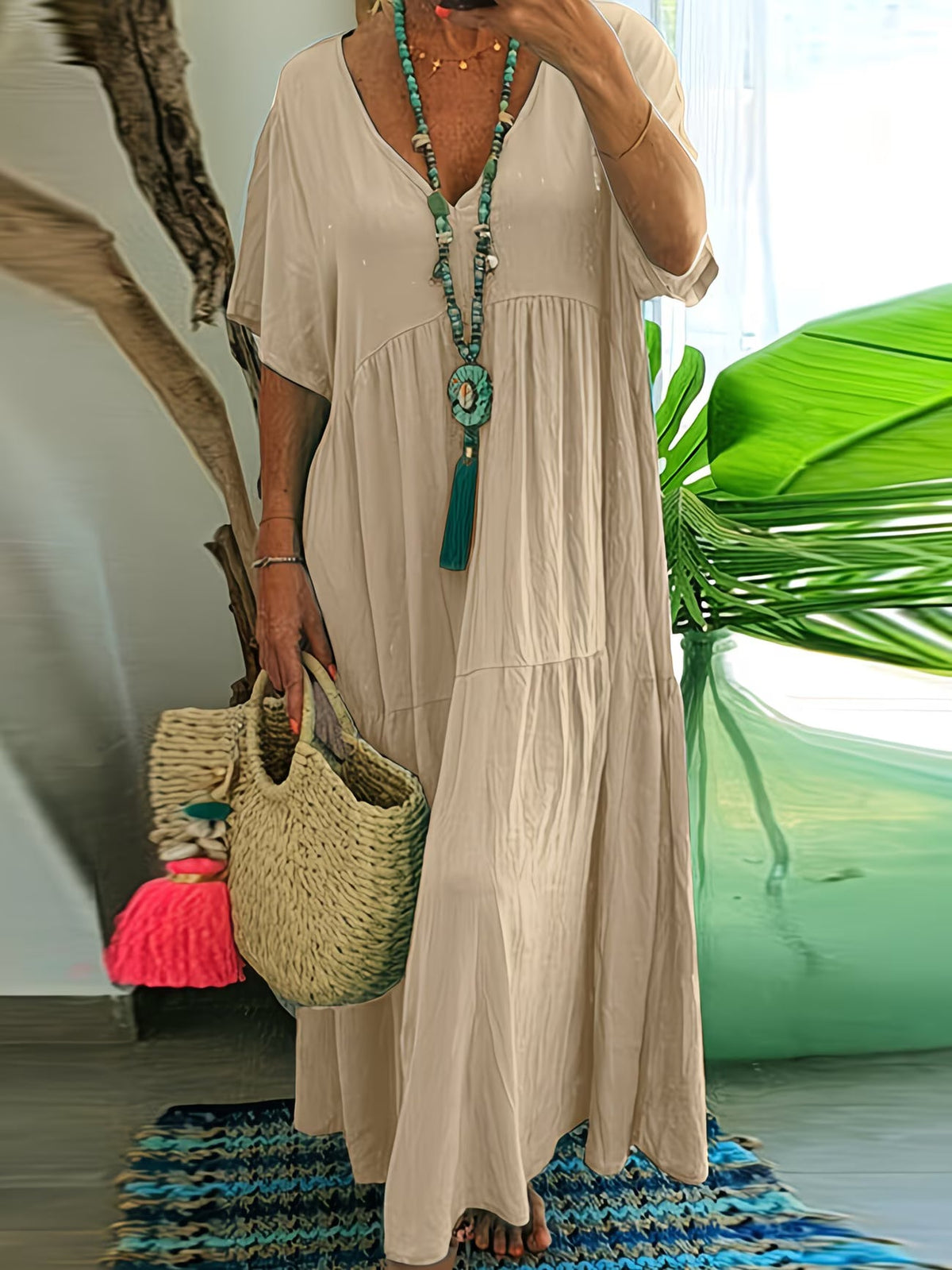 Elena | Flattering Waist Maxi Dress
