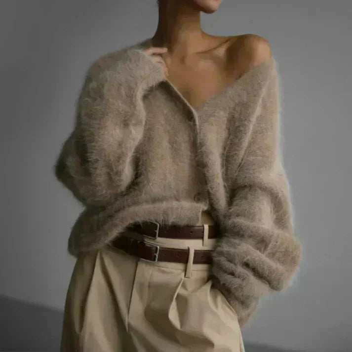 Marilyn | Fuzzy Mohair Cardigan