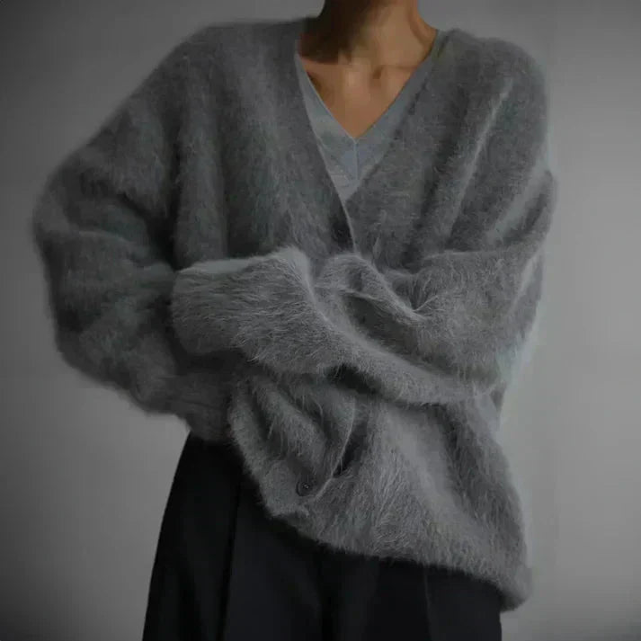 Marilyn | Fuzzy Mohair Cardigan