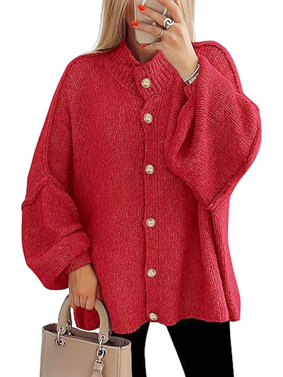 Nofia | Cozy Button Down Long Sleeve Chunky Jacket