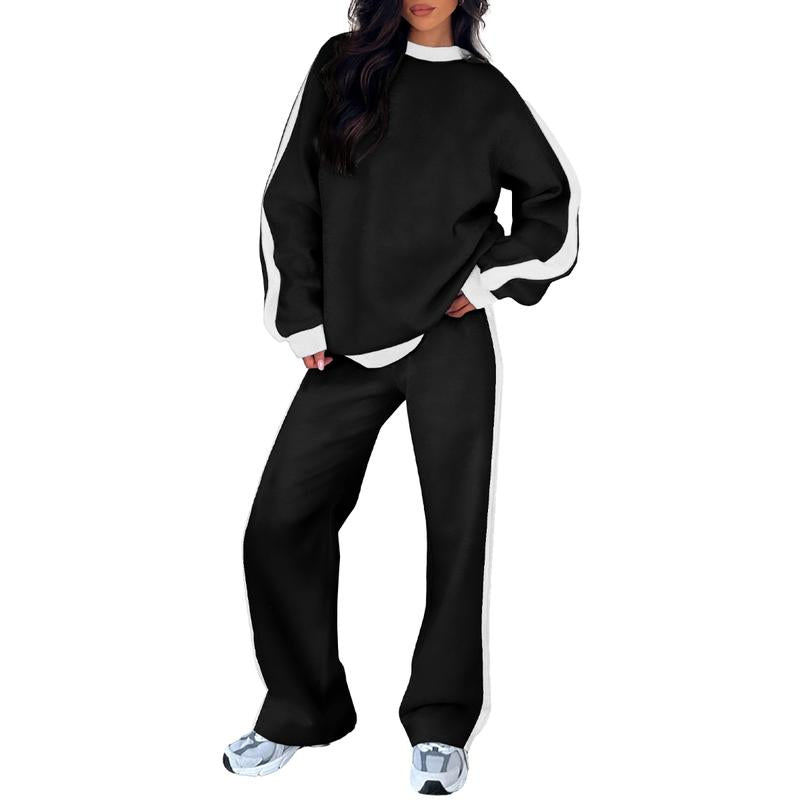 Sandi | Comfortable 2-Piece Lounge Set Sweatshirt & Straight Leg Pants