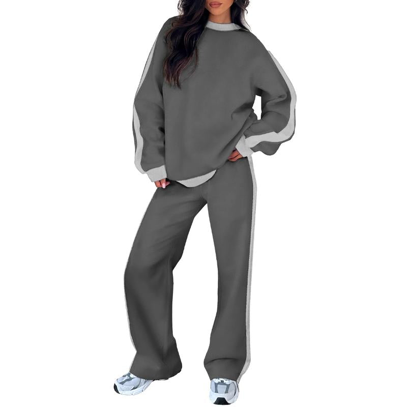 Sandi | Comfortable 2-Piece Lounge Set Sweatshirt & Straight Leg Pants