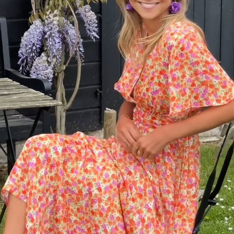 Angela | Classic V-Neck Dress