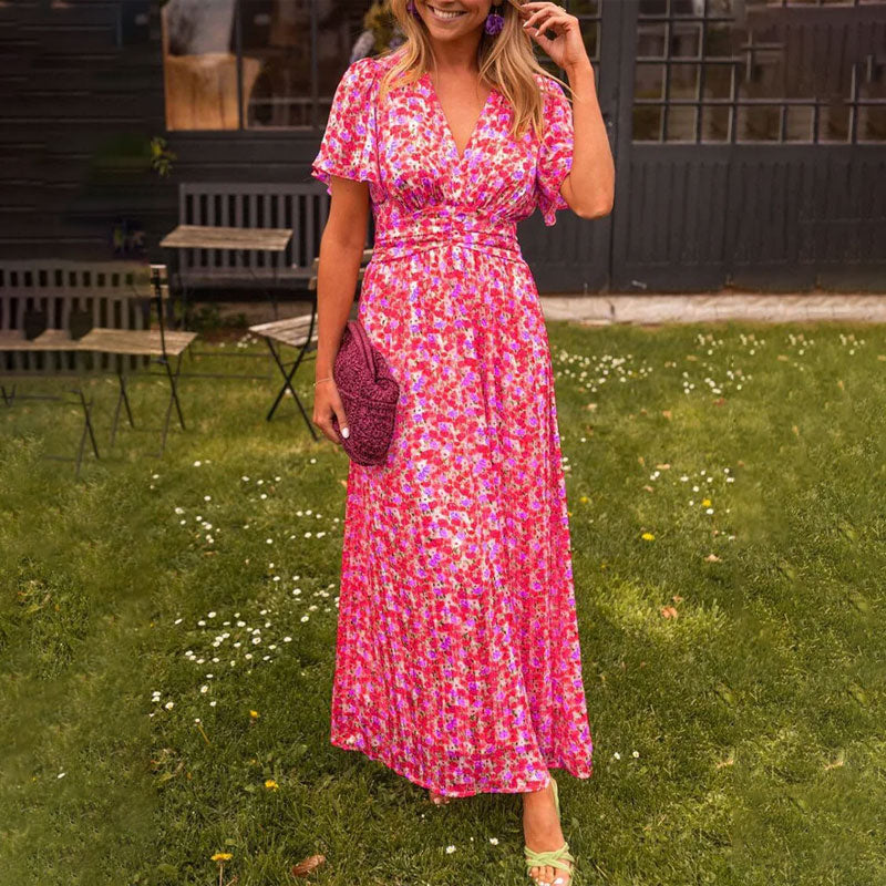Angela | Classic V-Neck Dress
